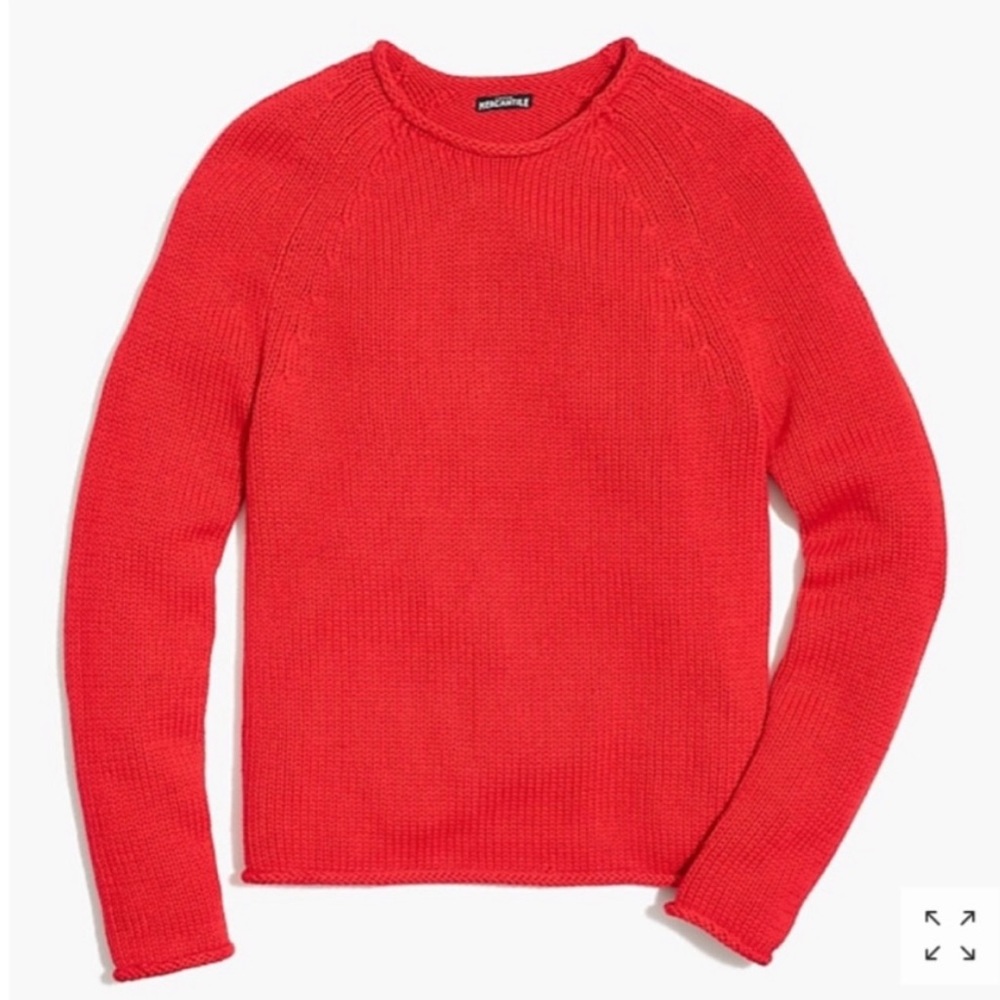 J. Crew Mercantile Rollneck Pullover Sweater in Red Size XS